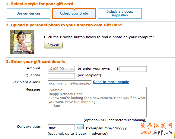 Screen Shot Amazon Customizable Gift Cards [神翻譯]50個(gè)對(duì)電子商務(wù)零售商有價(jià)值的建議