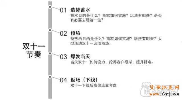 雙十一如何把握活動節(jié)奏？